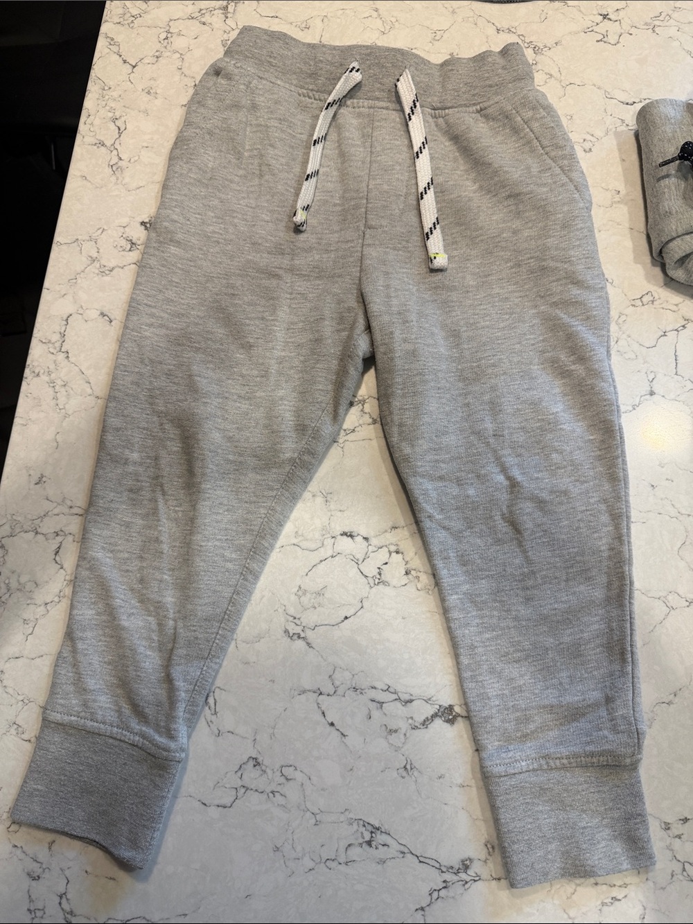 Crewcuts Light Gray Kids Pull-On Joggers with Drawstring